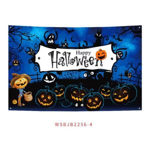 Bannière d'Halloween personnalisée pour fête en plein air, drapeau d'anniversaire, décoration murale d'Halloween, personnalisable - Product Image 1
