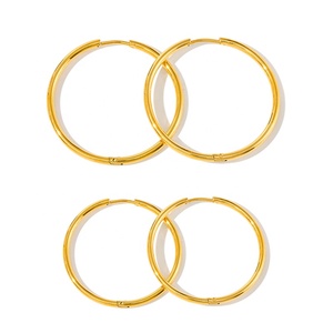 Bijoux en acier inoxydable plaqué or COOL, boucles d'oreilles célèbres, bijoux pour femmes, boucles d'oreilles à clous personnalisées en forme d'engrenage CC - Product Image 5