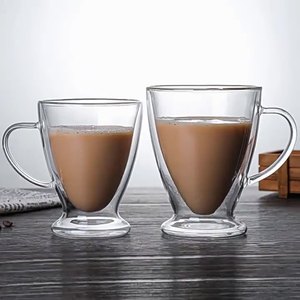 Handmade 10oz đôi Tường Cách Nhiệt Cốc Thủy Tinh biểu tượng tùy chỉnh hiện đại bia cup nóng/lạnh đồ uống du lịch quà tặng đôi tường cup - Product Image 3