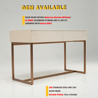Table console d'entrée moderne simple en bois massif