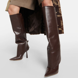 Original Quality Botas Dama Altas Western Fashion Knee High Cut Pants <b>Boots</b> for Ladies - Product Image 2