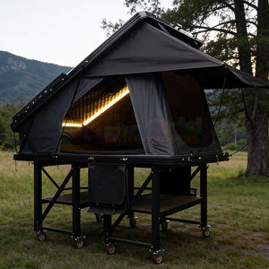 Tente de toit rigide de luxe pour 4-5 personnes, tente de toit rigide en aluminium automatique à une pièce pour 4 personnes avec auvent annexe - Product Image 3