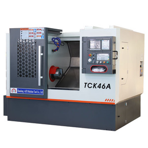 Tự động phụ tùng máy móc Mini tck46a New nghiêng giường máy tiện Siemens CNC thủy lực tháp pháo phanh đĩa máy tiện máy công cụ thiết bị - Product Image 1