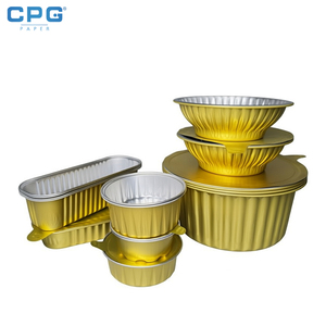 Food Grade Aluminum <b>Foil</b> Baking Tray 320ml Cake Tart Dessert Bakery <b>Catering</b> Oven Safe Disposable <b>Foil</b> Pan - Product Image 1