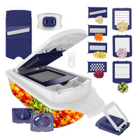 Hache-légumes multifonctionnel, coupe-aliments, trancheuse à légumes de cuisine, hachoir à légumes