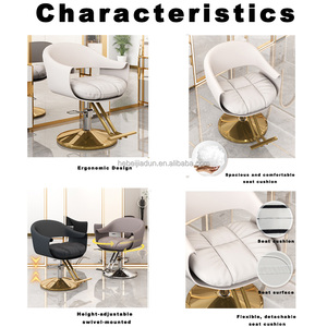 Fauteuil de salon de coiffure moderne, haut de gamme, pivotant, réglable, fauteuil de barbier - Product Image 4