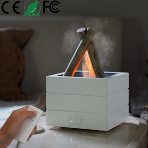New Arrival USB khuếch tán tinh dầu & mát Mist tạo độ ẩm 2 trong <span class=keywords><strong>1</strong></span> bonfire hương liệu khuếch tán - Product Image 1