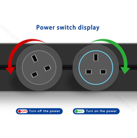 Prise de courant amovible pour rail électrique, adaptateur universel rond, prise murale électrique universelle EU FR UK US USB C pour bureau et cuisine