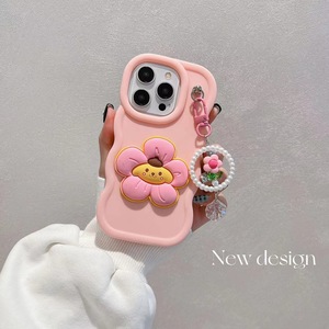 Baili เคสป้องกันโทรศัพท์มือถือขอบคลื่นสีมาการองสำหรับ OPPO A7 <span class=keywords><strong>RENO5</strong></span> realme C55 C53พร้อมเครื่องประดับจี้ดอกไม้ - Product Image 5