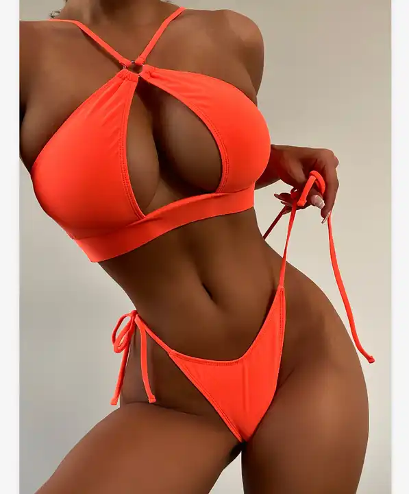 Sexy Brazilian Micro Bikini Swimsuit For Women, Neon Thong Bandage