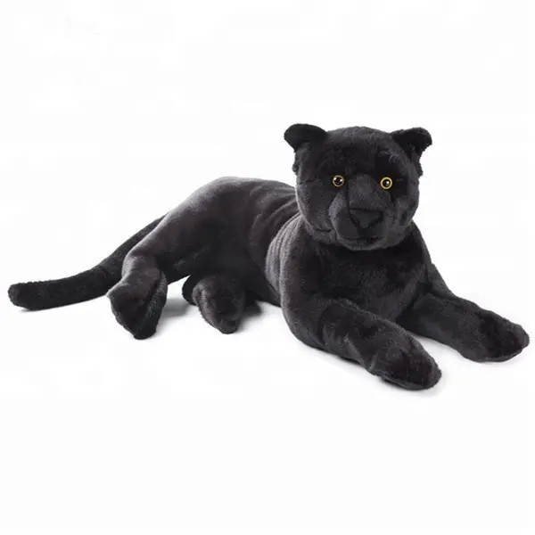 Индивидуальная плюшевая леопардовая игрушка, черные мягкие дикие животные, леопардовые реалистичные плюшевые леопарды, мягкая игрушка, плюшевая пантера для детей, подарок