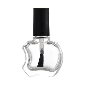 Apfel form 5ml 10ml Transparenter Nagel hautöl behälter Leere Mini-Kosmetik-Gel-Nagellack-Glasflasche mit Pinsel