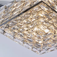 Plafonniers en cristal dorés modernes Nouveau style Lumière LED de luxe d'intérieur pour chambre Base en fer pour bureau à domicile