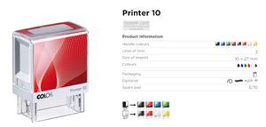 Tampon <span class=keywords><strong>encreur</strong></span> auto-<span class=keywords><strong>encreur</strong></span> P10 10x 27mm en plastique ABS et caoutchouc pour décoration, vente en gros - Product Image 3