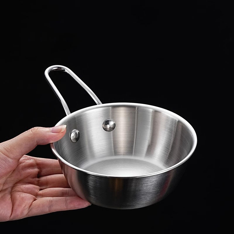silver with handle