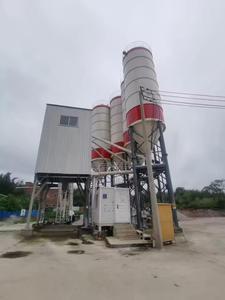 Trộn bê tông thiết bị nhà máy hzs180x8 180m3/h trang bị 4 * 100ton xi măng Silo & cát và sỏi hệ thống sưởi ấm - Product Image 3