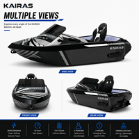 Jet-boat électrique 15 kW, scooter aquatique haute vitesse 2 places, propulsion par batterie lithium, embarcation personnelle pour sports nautiques