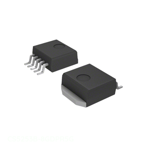 Composants de circuit électronique TO 263 6 D2PAK (5 fils + onglet) TO 263BA Gestion de l'alimentation CS5253B-8GDPR5G (PMIC) - Product Image 1