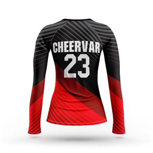 Jersey voli wanita lengan panjang, pakaian seragam voli bernafas - Product Image 2