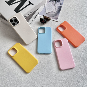 Bon marché, étui souple en silicone simple, texture cuir, <span class=keywords><strong>coque</strong></span> arrière flexible anti-empreintes digitales pour <span class=keywords><strong>iPhone</strong></span> 16 Pro Max 15 14 13 12 <span class=keywords><strong>11</strong></span> - Product Image 3