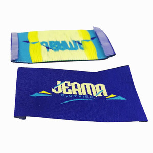 Etiqueta Cosida Plegable Personalizada con Logotipo de Marca para Cuello de Vestido, Camiseta, Ropa, Sombrero, Etiquetas Tejidas de Lujo Recicladas - Product Image 4