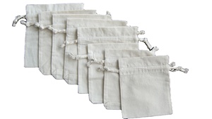 Custom Logo Printing Cotton Dust Pouch Bag <b>Muslin</b> Canvas Organic Cotton Drawstring Bag for Packaging Storage - Product Image 5