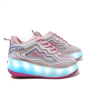 Kids Light Up Roller Skates Sneaker Flashing Wheels Zapatos <span class=keywords><strong>para</strong></span> caminar <span class=keywords><strong>para</strong></span> niños <span class=keywords><strong>niñas</strong></span> - Product Image 6