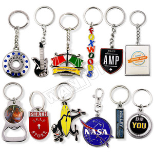 Manufacturer Personalized Wholesale Custom Enamel logo 3D Fashion Sublimation Blank Metal Key Chain Keychain