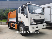 Camion à ordures compacteur à chargement arrière HOWO 4x2 5000L, diesel manuel, 2-20 tonnes, Euro 1, état neuf, pour les industries de la restauration
