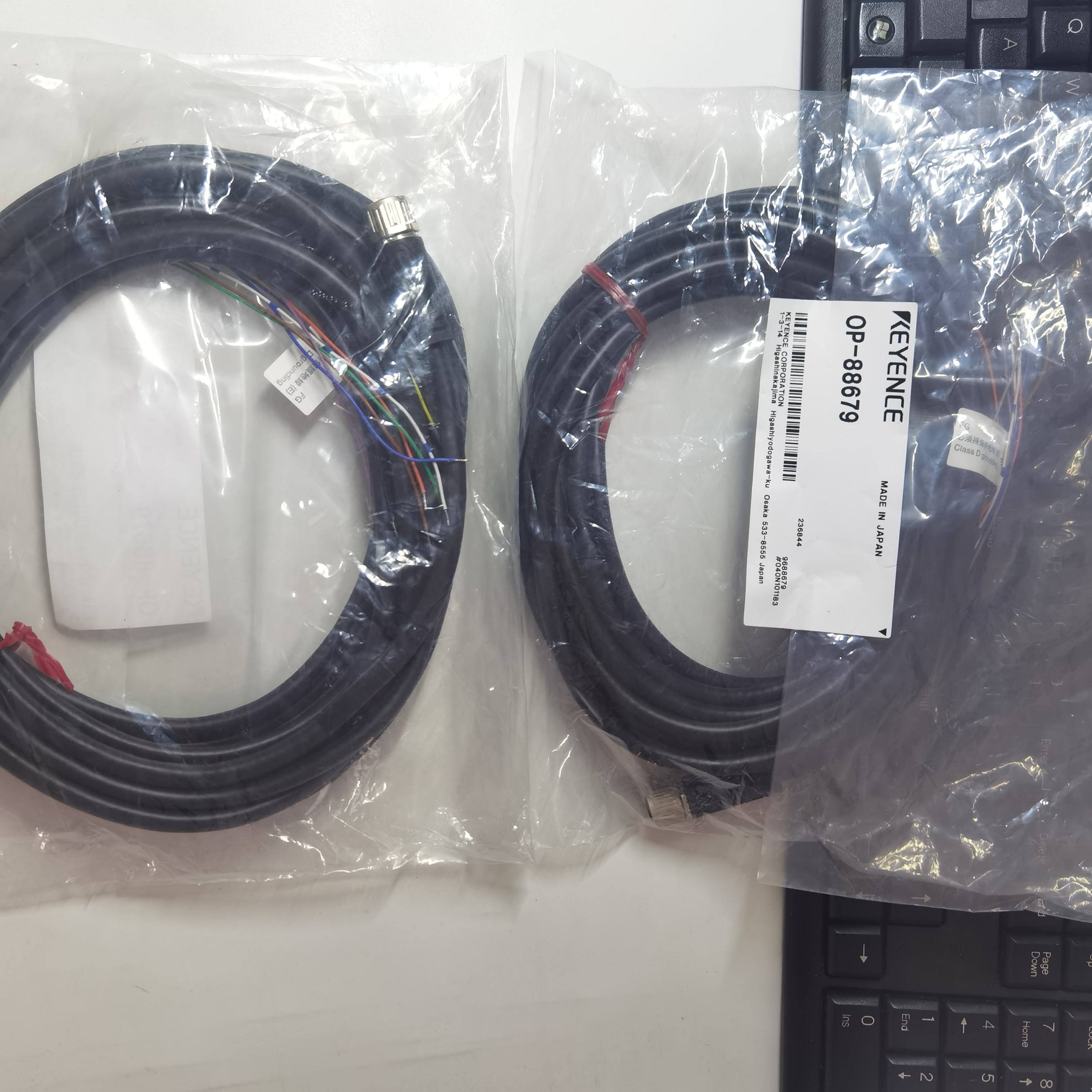Keyence OP-88679 制御ケーブル 5m 電気機器・配線部品用