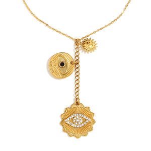 Хит продаж, позолоченное длинное ожерелье из нержавеющей стали для мамы, подарки, юбилеи - Product Image 2