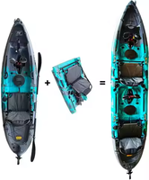 Entraînement modulaire d'aileron de pédale de kayak simple certifié CE de 9 pieds avec la coque de LLDPE
