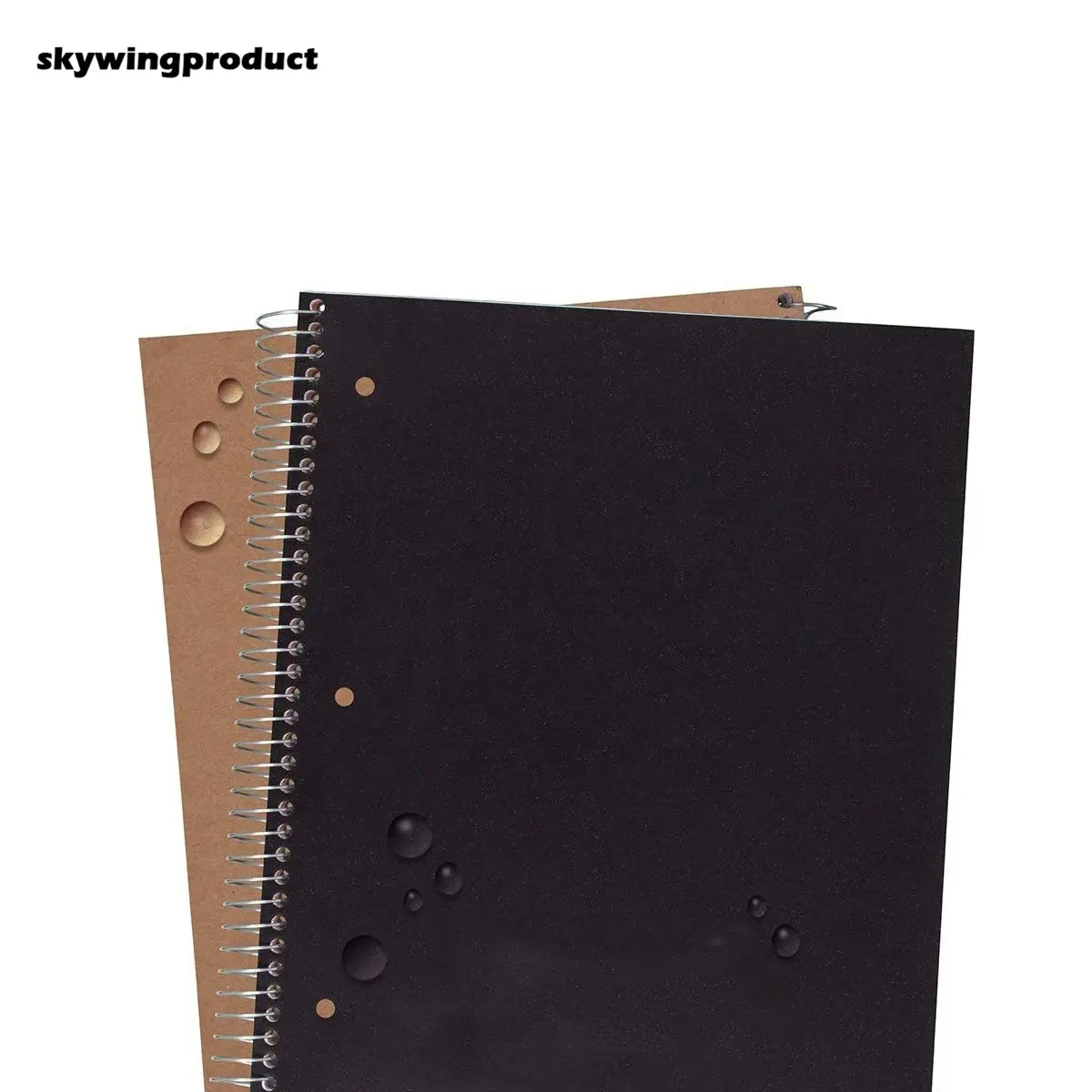 Skywing Product 5 Onderwerp 200 Vellen 11X8-1/2 Inch Zwart, wit 2 Pack Spiraal Notebooks Met College Regeerde Papier