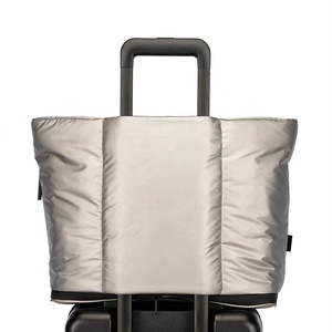 Changrong tùy chỉnh trọng lượng nhẹ nylon puffer Tote Túi thời trang vai túi cho phụ nữ - Product Image 3