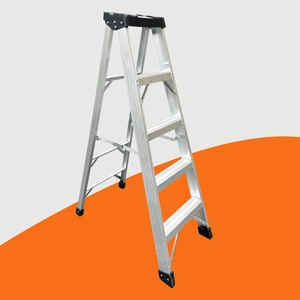 Prix bon marché pour la décoration utiliser Escalera simple face pliable en <span class=keywords><strong>aluminium</strong></span> <span class=keywords><strong>escabeau</strong></span> - Product Image 3