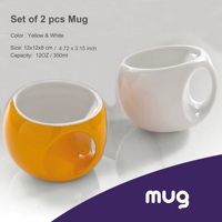 Cadeau moderne Offre Spéciale tasse à café en céramique tasse en porcelaine 6 pièces tasse à thé ronde en céramique Logo personnalisé grand cadeau pour les amateurs de café et de thé