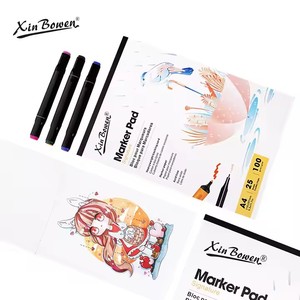 Xin Bowen Custom stampato Sketchbook Marker Pad 100gms 25 fogli carta Art Sketchbook per il disegno - Product Image 3