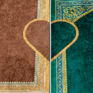 Ensemble cadeau islamique en gros - Tapis de prière musulman - Écologique - Convient aux animaux domestiques - Épais et rembourré - Design en forme de cœur - Pour les voyages et la maison - Product Image 2