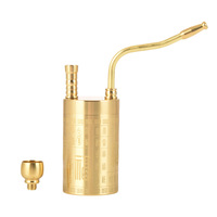 Tuyau d'eau et pot en cuivre pur filtre à double usage en laiton sac de tasse de filtre à main sec filtre de tuyau de gourde en métal pour hommes à quatre usages