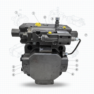 Moteur à piston hydraulique axial neuf fabriqué en Chine, couple continu de 200 Nm, 1000 tr/min, modèles A4VSO250HD1GB/30R-PPB13N00 - Product Image 4