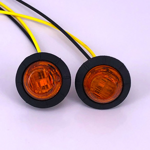 Feu latéral de camion ambre bleu vert orange blanc 12v 2835 3 LED en matériau PC 100lm, lampe de marquage, indicateur - Product Image 1
