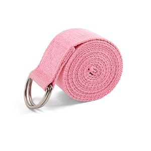 Yoga <b>Stretch</b> Strap Pure Cotton With Metal <b>Ring</b> For Yoga Practice And Flexibility Training - Product Image 1