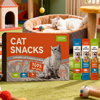 Friandises pour chat 15g Friandises pour chat Nourriture humide pour animaux de compagnie Barre crémeuse pour chat avec poulet thon saumon