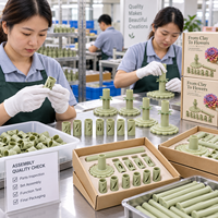Kit d'outils de modelage de fleurs en argile OEM/ODM avec coupe-pétales et tubes pour l'artisanat en pâte polymère