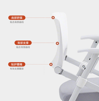 Chaise pliante de conférence grise avec tablette d'écriture, siège rembourré et accoudoirs, pour la formation et les réunions en salle de classe, fournie directement par l'usine