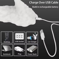Lampe de table rechargeable Usb Dragon Led imprimé en 3d Veilleuse d'intérieur pour la maison Chambre à coucher Décoration de vacances Cadeaux