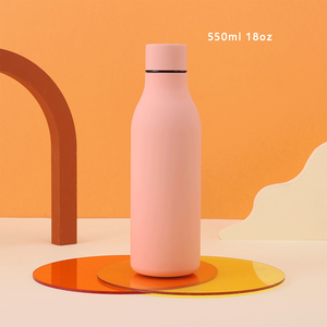 304 stainless steel water bottle 550ml 18oz <b>vacuum</b> double-wall bpa-free tall skinny water bottle stainless steel - Product Image 3