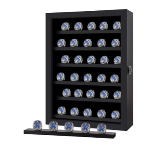 Boîte de présentation murale en bois pour médailles de champion, avec serrure, pour collection - Product Image 2