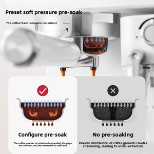 Machine à café expresso domestique haute pression avec mousseur à lait automatique, écran couleur intelligent, tout-en-un pour cappuccino et latte - Product Image 4