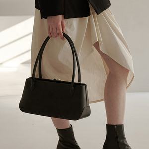 Herald Fashion — sacs à bandoulière cuir véritable, sac de marque noir pour dames, Mini sacoche Style français - Product Image 4